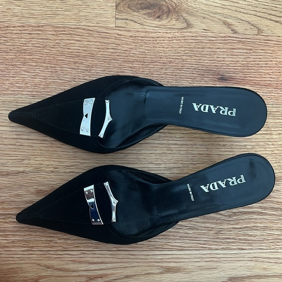 Vintage Prada Mules Size 36.5 - Picture 2 of 9